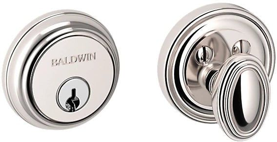 Baldwin Estate 8031 Traditional Deadbolt in Lifetime Polished Nickel finish