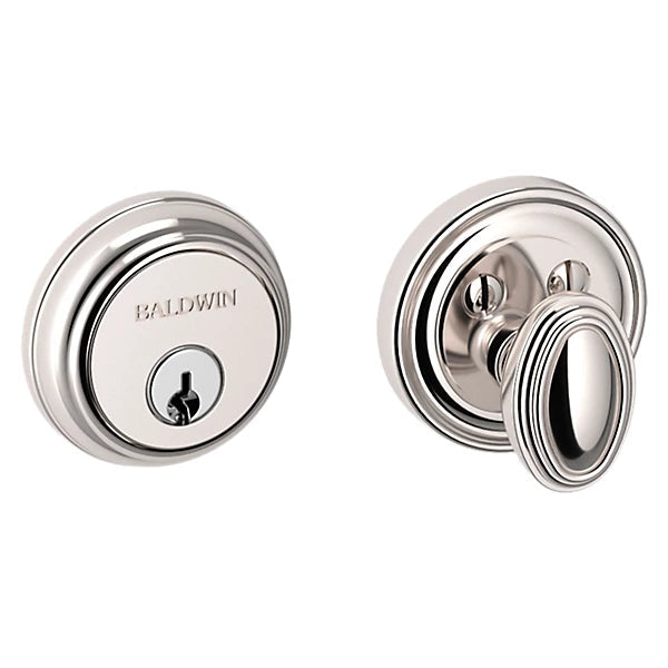 Baldwin Estate 8031 Traditional Deadbolt in Lifetime Polished Nickel finish