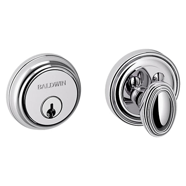 Baldwin Estate 8031 Traditional Deadbolt in Polished Chrome finish