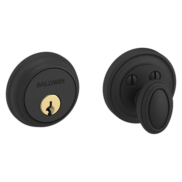 Baldwin Estate 8031 Traditional Deadbolt in Satin Black finish