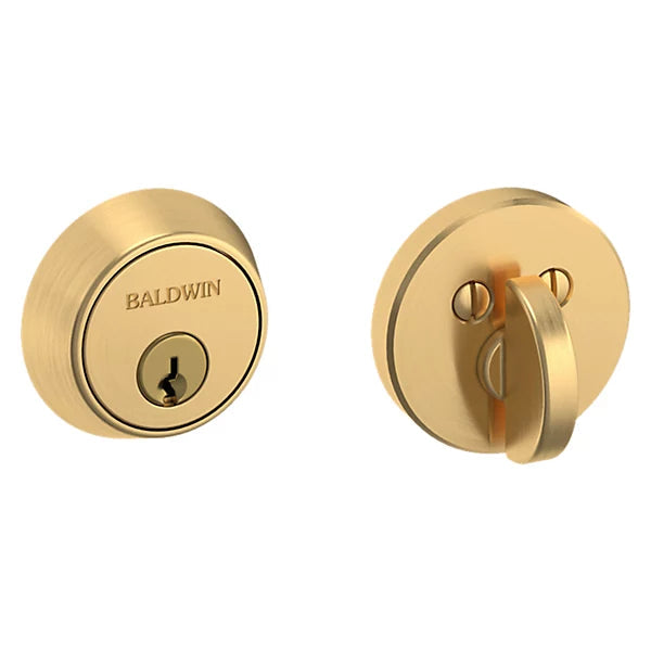 Baldwin Estate 8041 Contemporary Deadbolt in Lifetime Satin Brass finish