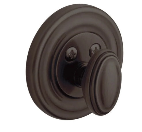 Baldwin Estate 8231 Traditional Deadbolt - Single Sided Patio Function in Venetian Bronze finish