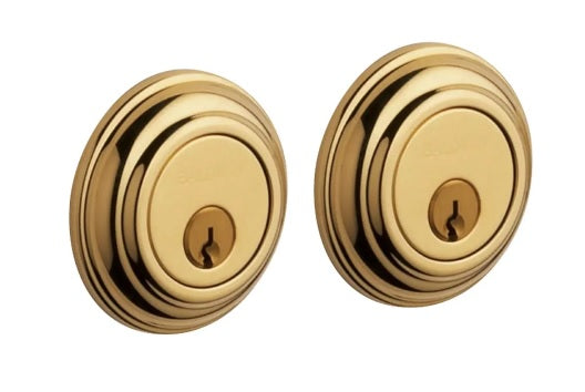 Baldwin Estate 8232 Traditional Double Cylinder Deadbolt in Lifetime Polished Brass finish