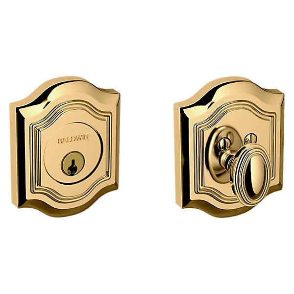 Baldwin Estate 8237 Bethpage Deadbolt in Lifetime Polished Brass finish