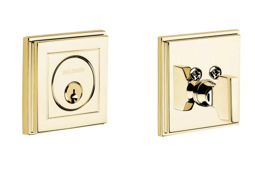 Baldwin Estate 8260 Hollywood Hills Deadbolt in Lifetime Polished Brass finish