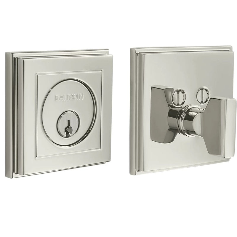 Baldwin Estate 8260 Hollywood Hills Deadbolt in Lifetime Polished Nickel finish