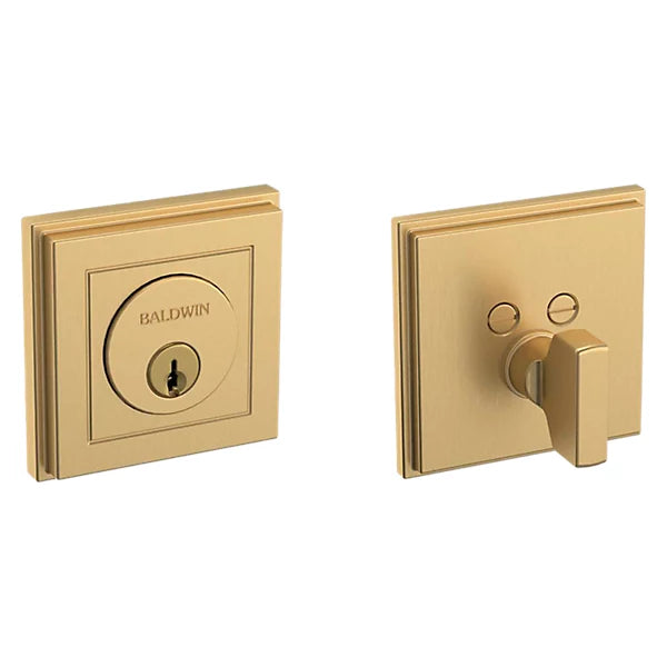 Baldwin Estate 8260 Hollywood Hills Deadbolt in Vintage Brass finish