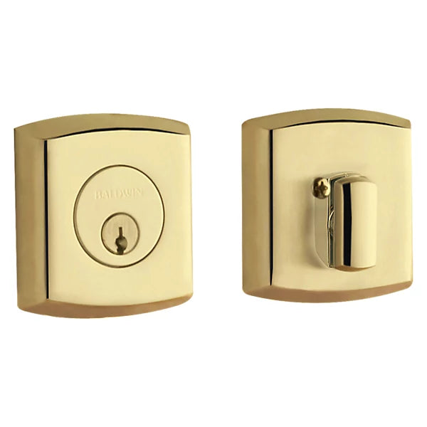 Baldwin Estate 8285 Soho Deadbolt in Lifetime Polished Brass finish