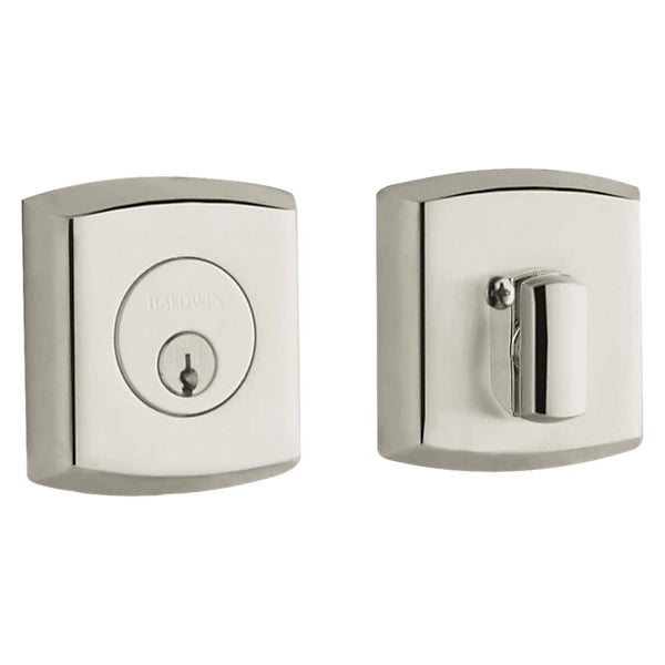 Baldwin Estate 8285 Soho Deadbolt in Lifetime Polished Nickel finish