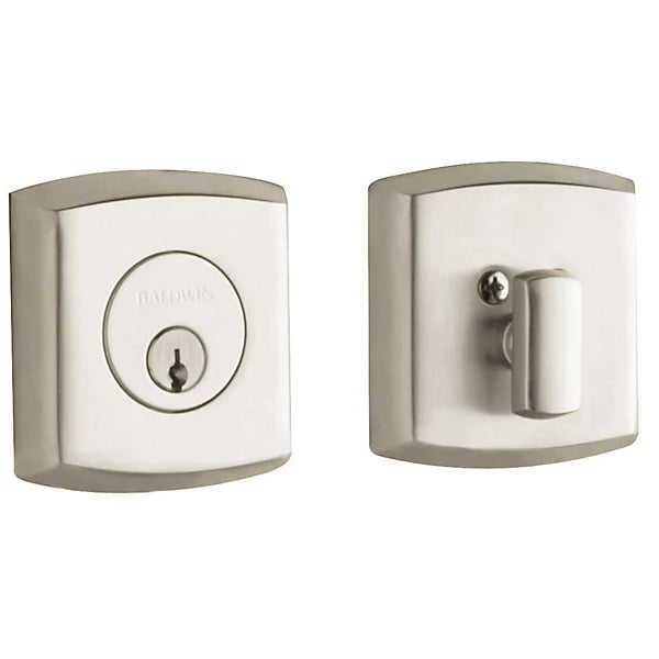 Baldwin Estate 8285 Soho Deadbolt in Lifetime Satin Nickel finish