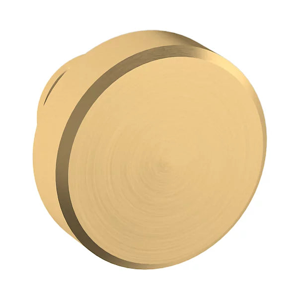 Baldwin Estate Bevel Knob 1.5" in Lifetime Satin Brass finish