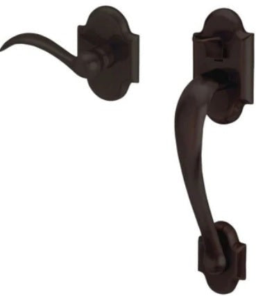 Baldwin Estate Boulder Lower Half Handleset with Interior 5452V Lever in Oil Rubbed Bronze finish