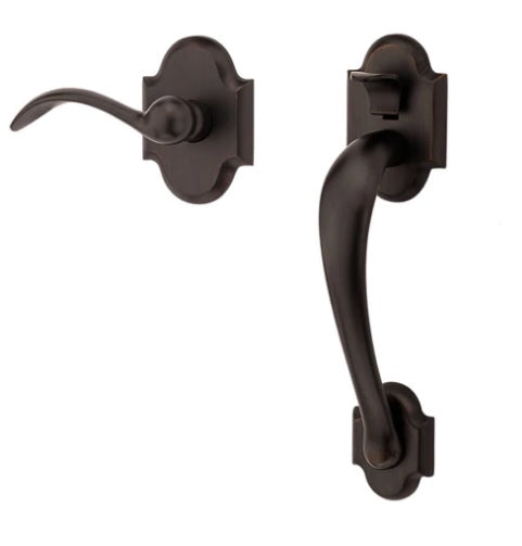 Baldwin Estate Boulder Lower Half Handleset with Interior Right Handed 5452V Lever in Venetian Bronze finish