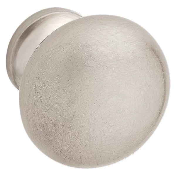 Baldwin Estate Classic Knob 1" in Satin Nickel finish