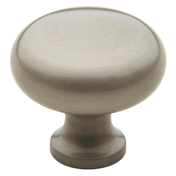 Baldwin Estate Classic Knob 1.25" in Satin Nickel finish