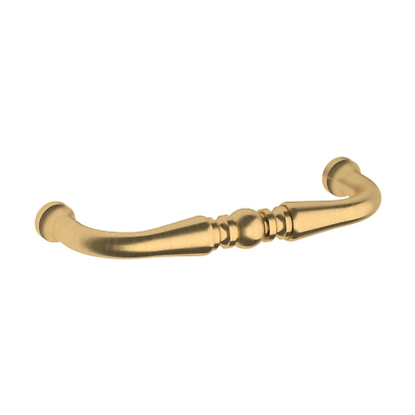 Baldwin Estate Colonial Pull 4" in Lifetime Satin Brass finish