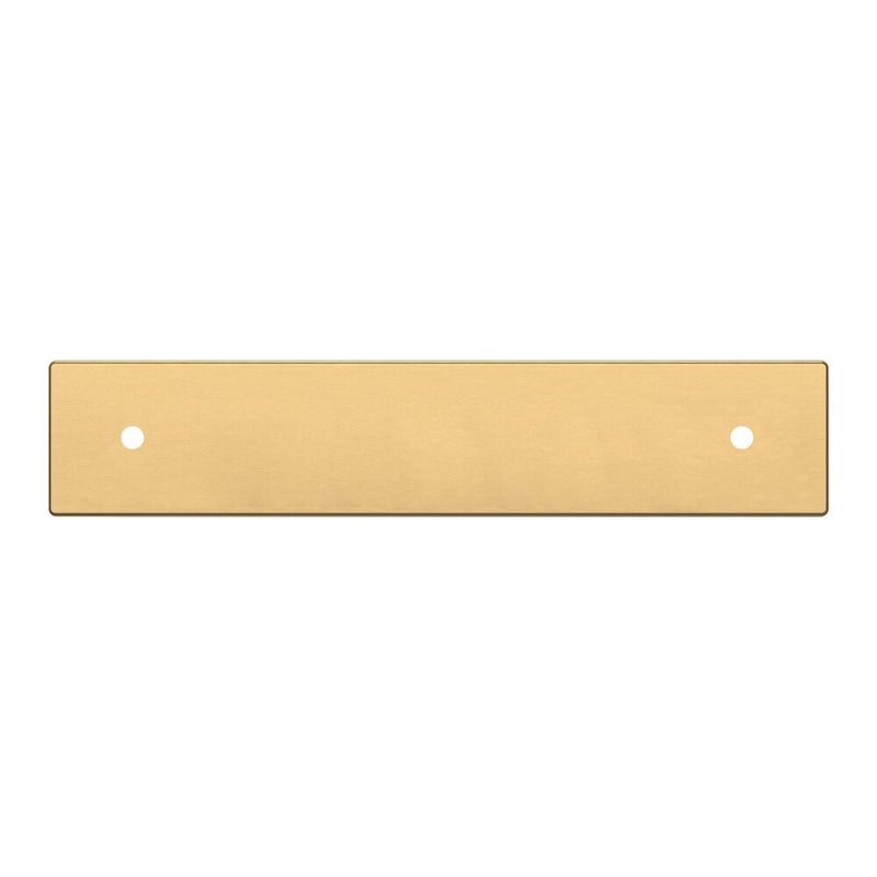 Baldwin Estate Contemporary Back Plate 4" in Lifetime Satin Brass finish