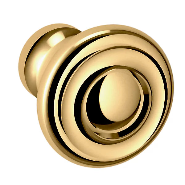 Baldwin Estate Dominion Knob 1" in Lifetime Polished Brass finish