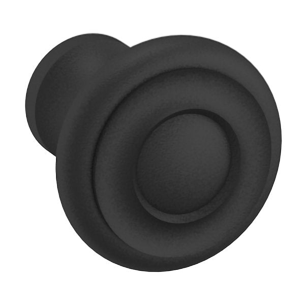 Baldwin Estate Dominion Knob 1" in Satin Black finish