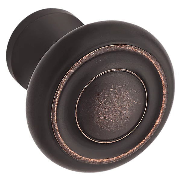 Baldwin Estate Dominion Knob 1" in Venetian Bronze finish