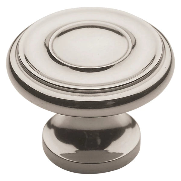 Baldwin Estate Dominion Knob 1.25" in Lifetime Polished Nickel finish