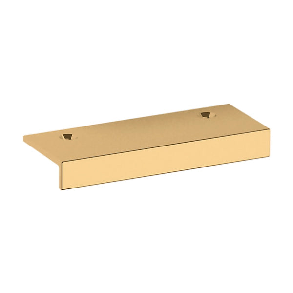 Baldwin Estate Edge Pull 2" in Unlacquered Brass finish