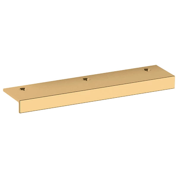 Baldwin Estate Edge Pull 4" in Unlacquered Brass finish