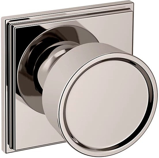 Baldwin Estate K007 Hollywood Hills Half Dummy Knob with R050 Rosette in Lifetime Polished Nickel finish