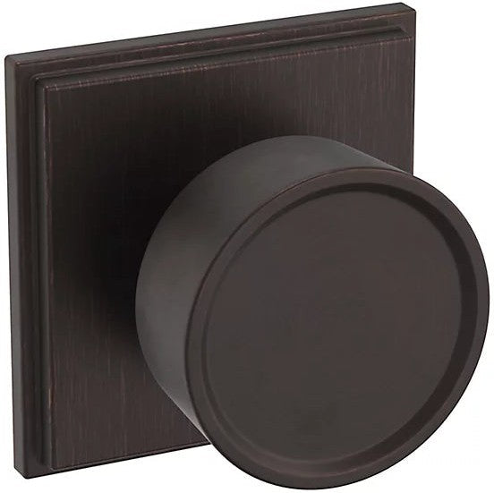 Baldwin Estate K007 Hollywood Hills Half Dummy Knob with R050 Rosette in Venetian Bronze finish