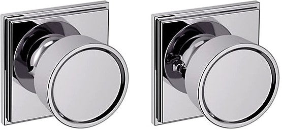 Baldwin Estate K007 Hollywood Hills Privacy Knob with R050 Rosette in Polished Chrome finish