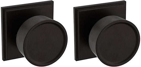 Baldwin Estate K008 Hollywood Hillls Privacy Knob with R050 Rosette in Oil Rubbed Bronze finish