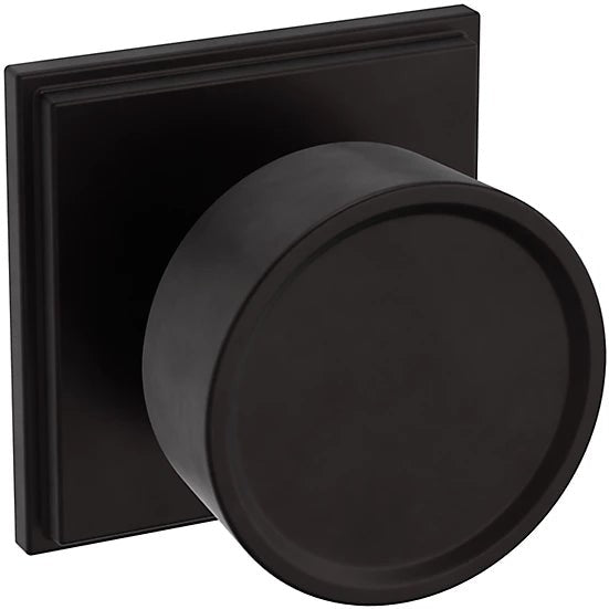 Baldwin Estate K008 Hollywood Hills Half Dummy Knob with R050 Rosette in Oil Rubbed Bronze finish