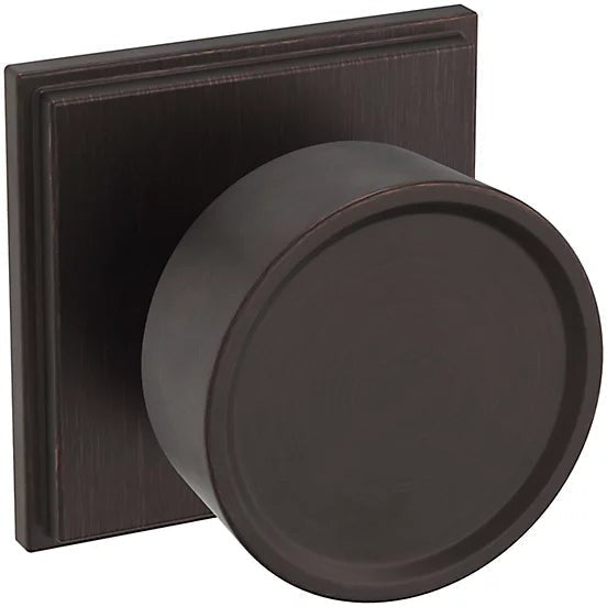 Baldwin Estate K008 Hollywood Hills Half Dummy Knob with R050 Rosette in Venetian Bronze finish