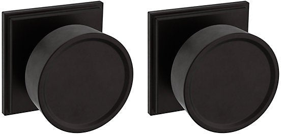 Baldwin Estate K009 Hollywood Hills Full Dummy Knob with R050 Rosette in Oil Rubbed Bronze finish