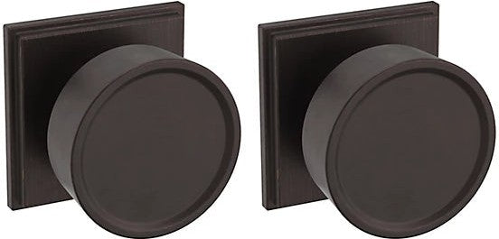 Baldwin Estate K009 Hollywood Hills Full Dummy Knob with R050 Rosette in Venetian Bronze finish