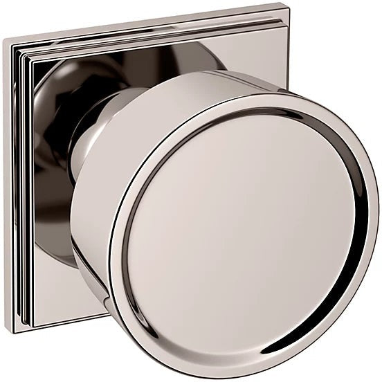 Baldwin Estate K009 Hollywood Hills Half Dummy Knob with R050 Rosette in Lifetime Polished Nickel finish