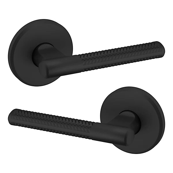 Baldwin Estate L015 Full Dummy Lever with R016 Rose in Satin Black finish