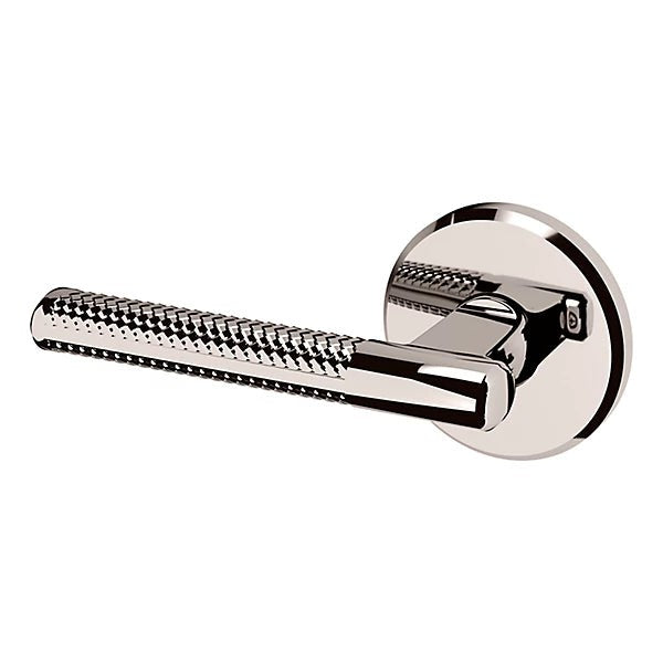 Baldwin Estate L015 Left Handed Half Dummy Lever with R016 Rose in Lifetime Polished Nickel finish