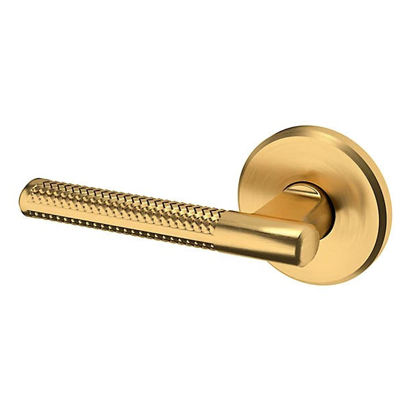 Baldwin Estate L015 Left Handed Half Dummy Lever with R016 Rose in Lifetime Satin Brass finish