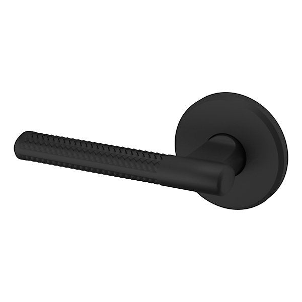 Baldwin Estate L015 Left Handed Half Dummy Lever with R016 Rose in Satin Black finish