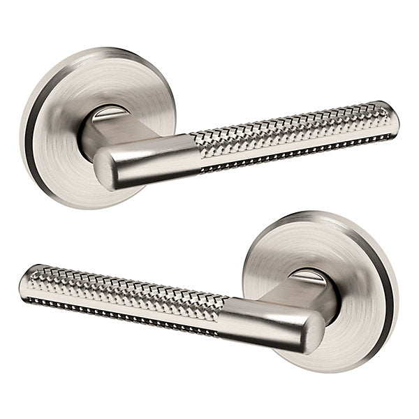 Baldwin Estate L015 Passage Lever with R016 Rose in Lifetime Satin Nickel finish