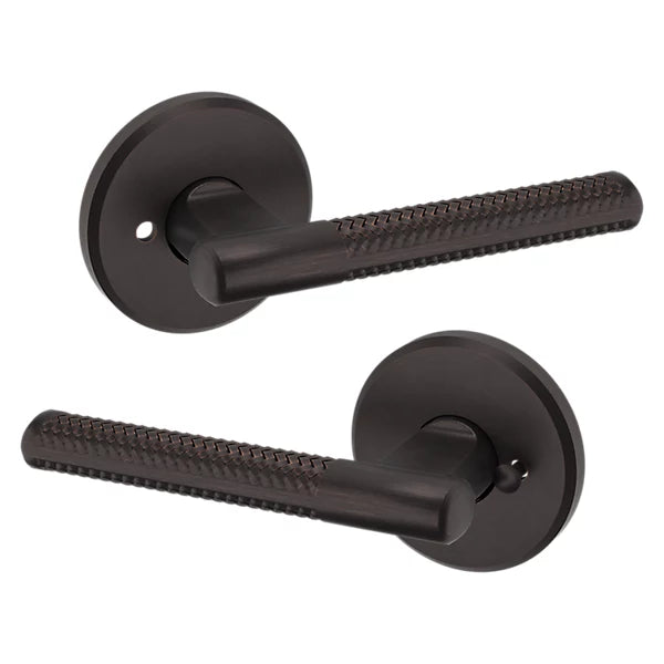 Baldwin Estate L015 Privacy Lever with R016 Rose in Venetian Bronze finish