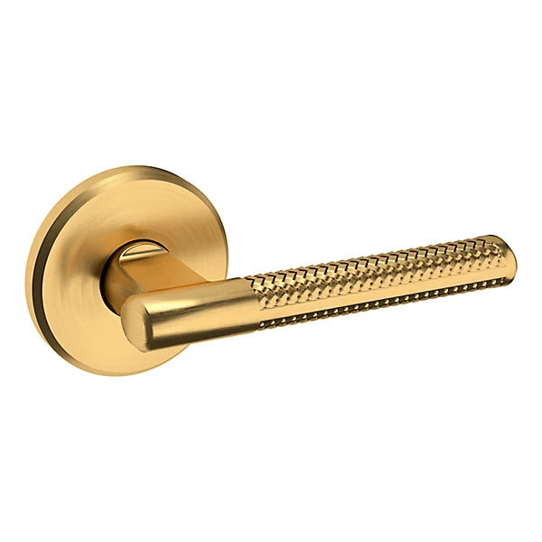 Baldwin Estate L015 Right Handed Half Dummy Lever with R016 Rose in Lifetime Satin Brass finish