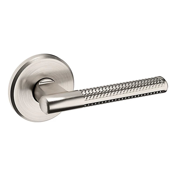 Baldwin Estate L015 Right Handed Half Dummy Lever with R016 Rose in Lifetime Satin Nickel finish