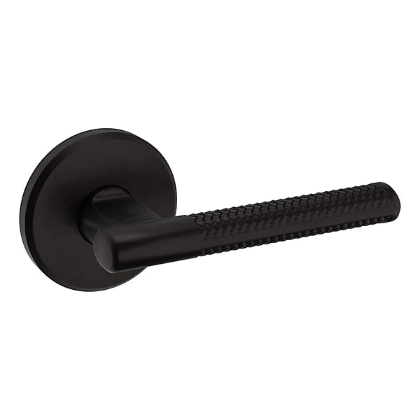 Baldwin Estate L015 Right Handed Half Dummy Lever with R016 Rose in Oil Rubbed Bronze finish