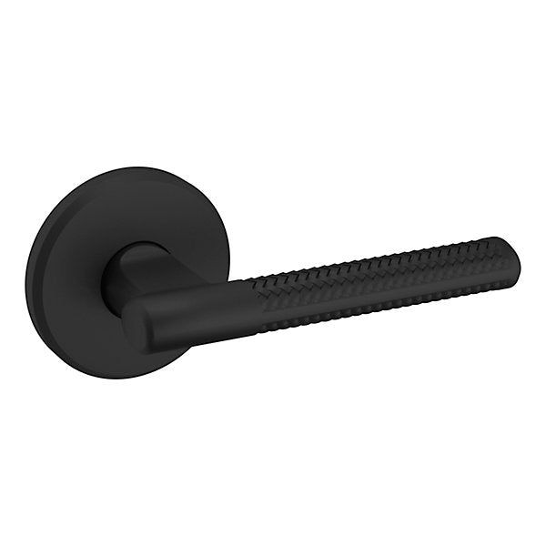 Baldwin Estate L015 Right Handed Half Dummy Lever with R016 Rose in Satin Black finish