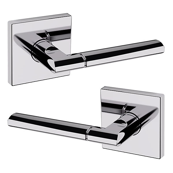 Baldwin Estate L021 Full Dummy Lever with R017 Rose in Polished Chrome finish