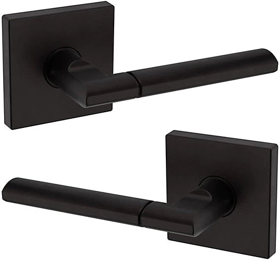 Baldwin Estate L021 Full Dummy Lever with R017 Rosette in Oil Rubbed Bronze finish