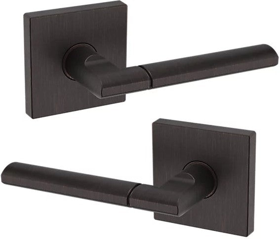 Baldwin Estate L021 Full Dummy Lever with R017 Rosette in Venetian Bronze finish