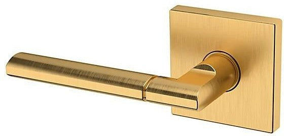 Baldwin Estate L021 Left Handed Half Dummy Lever with R017 Rosette in Lifetime Satin Brass finish